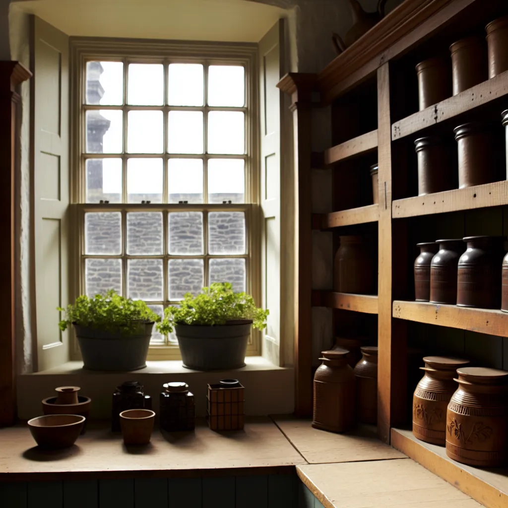 Pantry with Natural Light